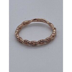 Half and Half Chain and Metal Rope Chain Bangle Rose Gold 2‎ Size Available